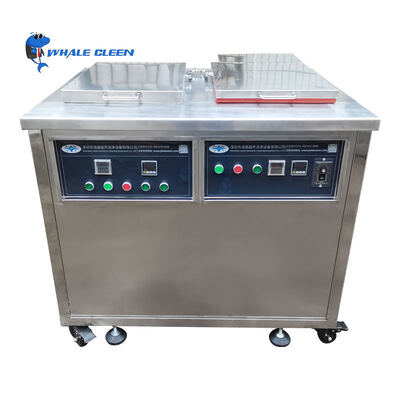 Two Tanks 2400W 175L Ultrasonic Cleaner for Industrial Parts Washing with Heating & Drying