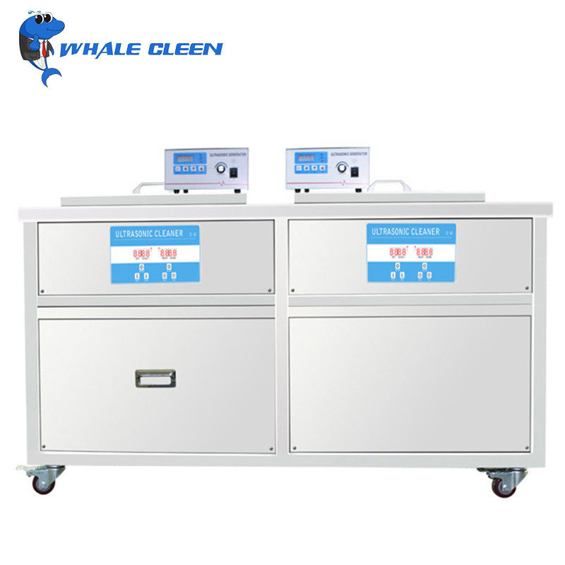 Double Tank Ultrasonic Engine Cleaner 135L 20-95C Adjustable Heater For Engine Head