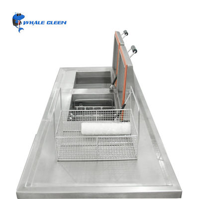 Pulitore ultrasonico industriale 540L di due carri armati con la funzione di spruzzatura ad alta pressione