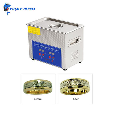 Pulizzatore di gioielli ad ultrasuoni professionale da 250W con frequenza regolabile delle onde sonore 3.2L Dimensione 26.5x16.5x22cm