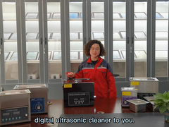 Pulitore ad ultrasuoni da tavolo in titanio nero